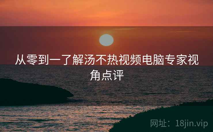从零到一了解汤不热视频电脑专家视角点评