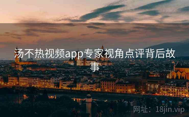 汤不热视频app专家视角点评背后故事