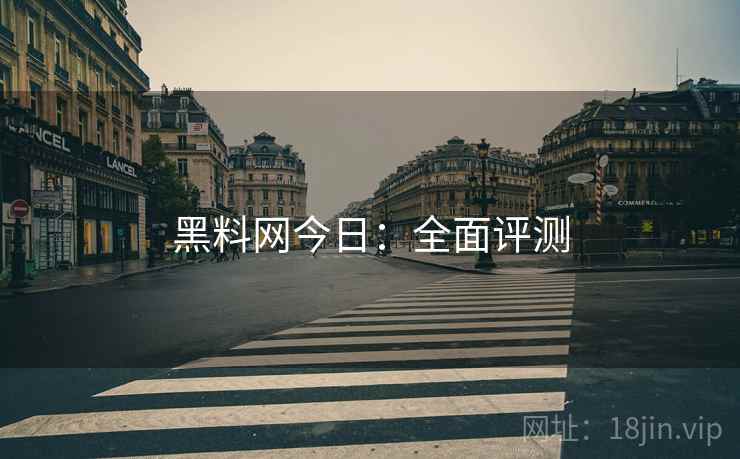 黑料网今日：全面评测
