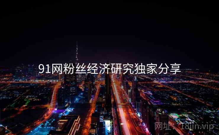 91网粉丝经济研究独家分享