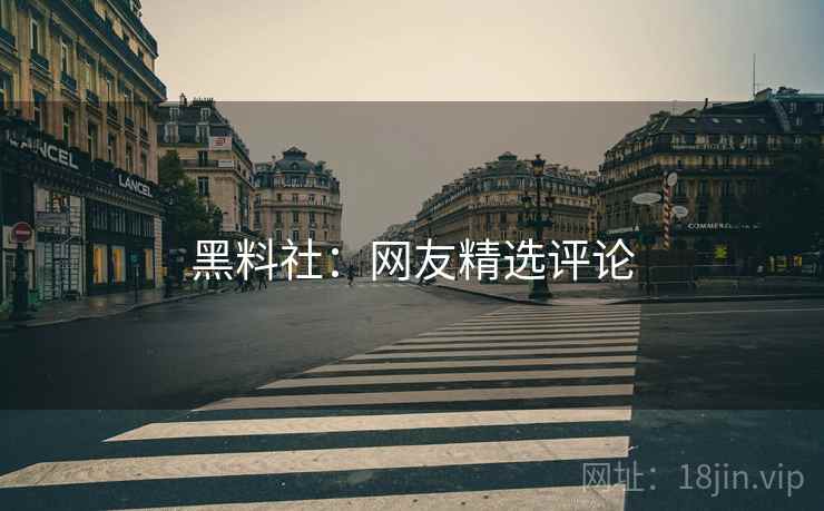 黑料社：网友精选评论